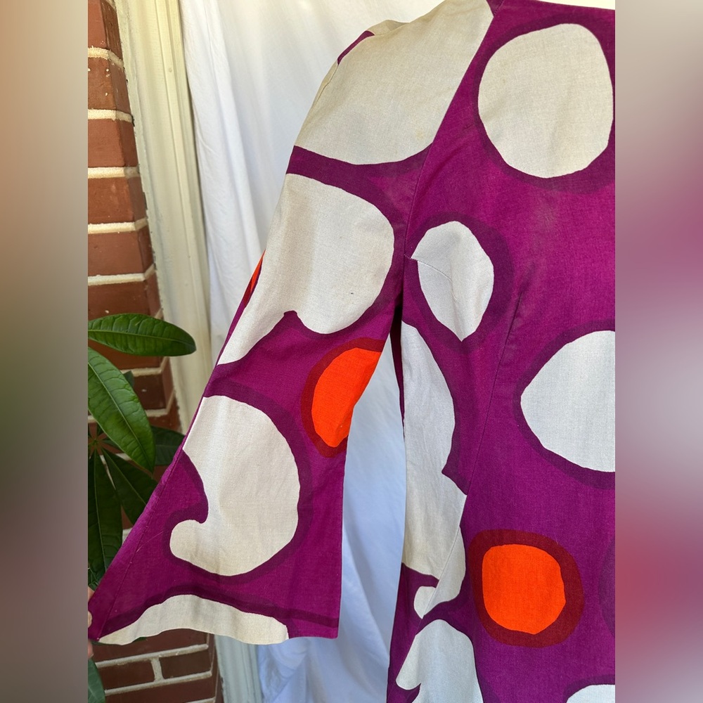 VINTAGE 70s Marimekko Dress Sz 40 - Picture 5 of 9